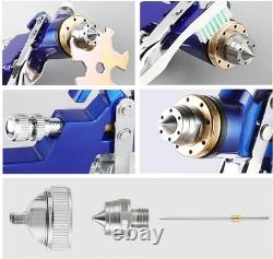 Professional HVLP Gravity Feed Spray Gun Set with Multiple Nozzles for Precision