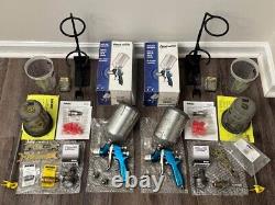Professional HVLP Spray Gun Kit DeVilbiss FinishLine FLG4 High-Flow for Auto