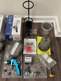Professional HVLP Spray Gun Kit DeVilbiss FinishLine FLG4 High-Flow for Auto