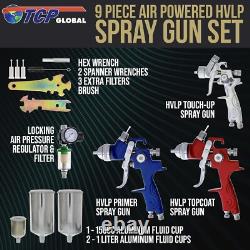 Professional-Quality 3-Piece HVLP Spray Gun Set for Flawless Automotive Finishes