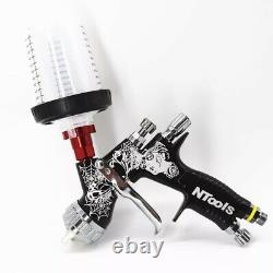 Professional Spray Gun TE20 1.3mm Nozzle HVLP BLACK Spider High FREE SHIPPING