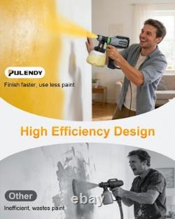 Pulendy Paint Sprayer Hvlp Spray Gun Joints 4 Nozzle 3 Spray Patterns Easy To