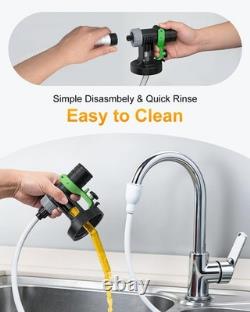 Pulendy Paint Sprayer Hvlp Spray Gun Joints 4 Nozzle 3 Spray Patterns Easy To