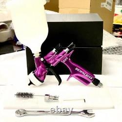 Purple CV1 HVLP Spray Gun 1.3mm Nozzle 600ML Car Paint Tool Pistol for Devilbiss