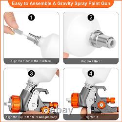 REFINE Air Spray Gun HVLP 1.0mm Professional Auto Car Detail Touch up Paint Gun