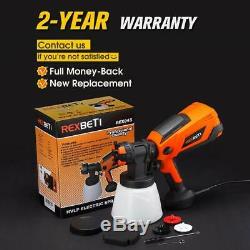 REXBETI 700Watt High Power Paint Sprayer, 1000ml/min HVLP Home Electric Spray Gun