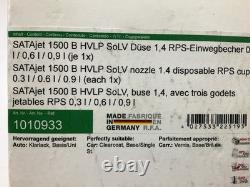 SATA 1010933 Air Spray Gun With RPS Cup Kit SataJet 1500 B HVLP 1.4mm Nozzle
