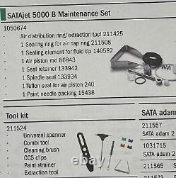 SATA JET 5000B & PHASER HVLP/RP MAINTENANCE KIT PART #1050674 With Extra Items