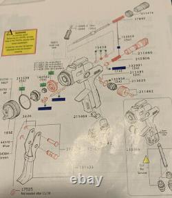 SATA JET 5000B & PHASER HVLP/RP MAINTENANCE KIT PART #1050674 With Extra Items