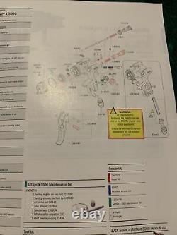 SATA JET X5500 HVLP/RP (1) MAINTENANCE KIT PART #1050674X With 3 Additional Item