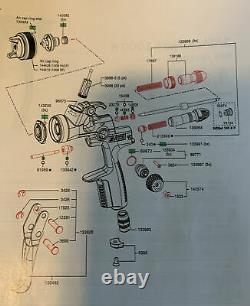 SATA Jet 1000 B & 100bf/bp Hvlp/rp (1) Maintenance Kit Part #1047100