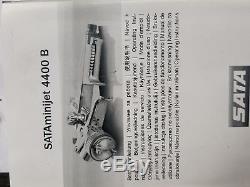SATA MiniJet 4400 B HVLP Spray Gun with SATA Adam 2 Digital Gauge EXC+