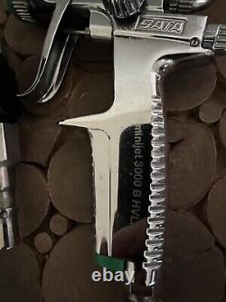 SATA Minijet 3000 B HVLP Paint Spray Gun 1.2 SR with Gauge & Plug Bundle