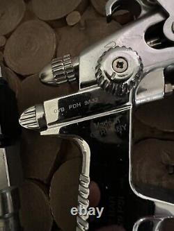 SATA Minijet 3000 B HVLP Paint Spray Gun 1.2 SR with Gauge & Plug Bundle