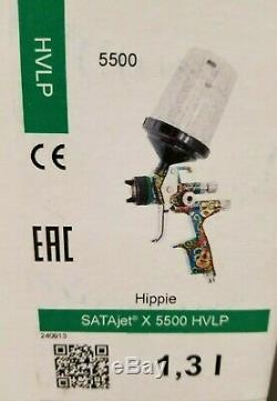 SATA X5500 HVLP Gun, Limited Edition Hippie, 1.3 I, with RPS Cups FACTORY SEALED