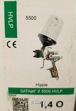 SATA X5500 Limited Edition Hippie HVLP Gun, 1.4 O, with RPS Cups FACTORY SEALED