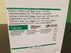 SATA X5500 Limited Edition Hippie HVLP Gun, 1.4 O, with RPS Cups FACTORY SEALED