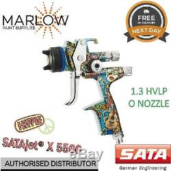 SATA jet X 5500 HVLP HIPPIE LIMITED EDITION DIGITAL 1.3mm'O' NOZZLE SPRAY GUN