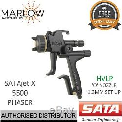 SATA jet X 5500 HVLP PHASER 1.3mm'O' NOZZLE Gravity Spray Gun Basecoat 1096115