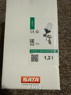 SATA jet X 5500 Spray Gun HVLP 1.2 I Nozzle with Cups Set Digital New