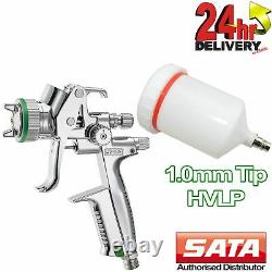 SATA minijet 4400 Spray Gun HVLP 1.0 mm Gravity Air Feed Professional Sprayer