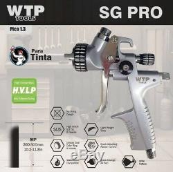 SGPRO HVLP Professional Gravity Spray Gun 1.3 WTPTools Free Shipping NO SATA