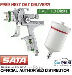 SataJet 5000 B HVLP DIGITAL 1.3mm Base Coat / Paint Spray Gun SATA