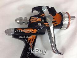 Sata Jet 3000 Fire Edition- Digital B HVLP 1,3 Paint Spray Gun Orange Flames