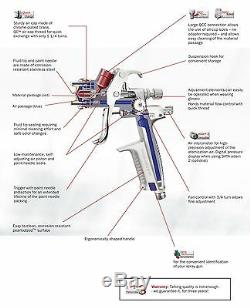 Sata MiniJet 4400 B Spray Gun HVLP 0.8mm Tip SMART Repair Base Coat