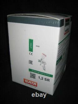 Sata Minijet 4400 HVLP 1.2 SR + Re-Usable Sata QCC. 125cc Cup. NEW SEALED BOX