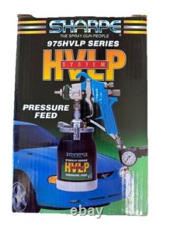 Sharpe 975HVLP Pressure Feed HVLP Spray Gun System 5590 0.8mm New Open Box
