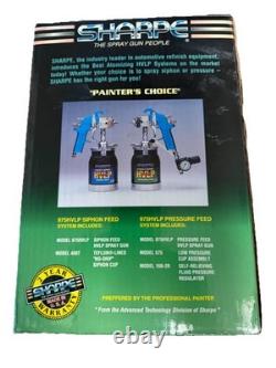 Sharpe 975HVLP Pressure Feed HVLP Spray Gun System 5590 0.8mm New Open Box