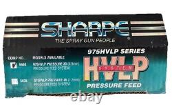Sharpe 975HVLP Pressure Feed HVLP Spray Gun System 5590 0.8mm New Open Box