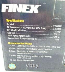 Sharpe Manufacturing 288880 Finex FX3000 HVLP Spray Gun 1.4mm Nozzle 600cc Cup