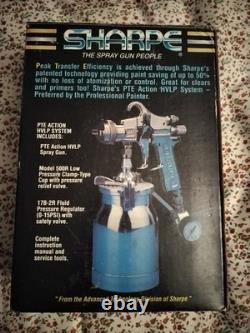 Sharpe PTE HVLP spray gun combo kit. Vintage 1991 in great condition
