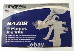 Sharpe Razor HVLP Compliant Air Spray Gun with Cup 1.0 Nozzle 253431 Paint Gravity