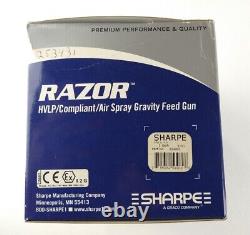 Sharpe Razor HVLP Compliant Air Spray Gun with Cup 1.0 Nozzle 253431 Paint Gravity