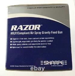Sharpe Razor HVLP Compliant Air Spray Gun with Cup 1.0 Nozzle 253431 Paint Gravity