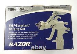 Sharpe Razor HVLP Compliant Air Spray Gun with Cup 1.0 Nozzle 253431 Paint Gravity