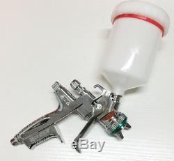 Silver SATA 4000 -120 HVLP WITH CUP Paint Spray Gun Gravity 1.3mm New in box