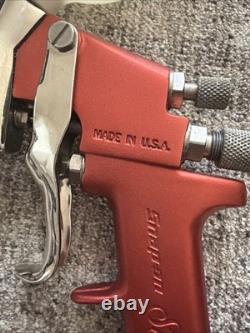 Snap On 1.3MM Red Saber Air Paint Spray Gun HVLP Gravity Feed BF813 Made In USA