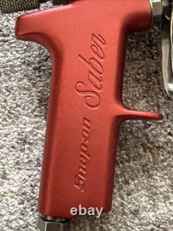 Snap On 1.3MM Red Saber Air Paint Spray Gun HVLP Gravity Feed BF813 Made In USA