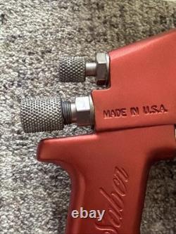 Snap On 1.3MM Red Saber Air Paint Spray Gun HVLP Gravity Feed BF813 Made In USA