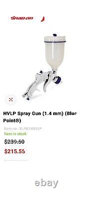 Snap on Blue Point HVLP Spray gun 1.4mm