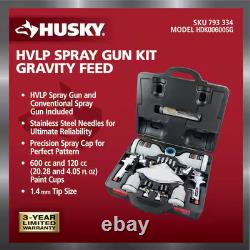 Spray Gun Kit HVLP and Standard Gravity Feed Precision Spray Cap