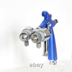Spray Gun Paint Air Compressor Airbrush HVLP Spray Airbrush Double Nozzle 1.2mm