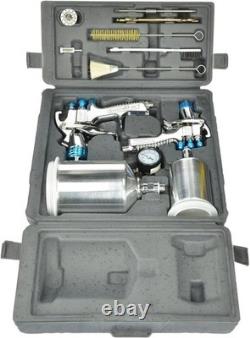 StartingLine HVLP Gravity Spray Gun Kit with 600cc & 250cc Cups Pro Results