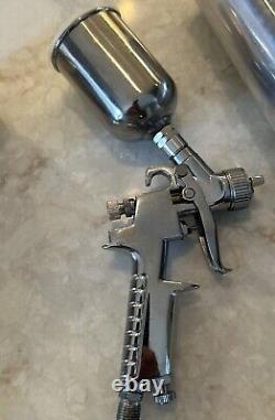Starting Line Spray Gun Lot 3 Paint Guns/Canisters HVLP READ FAST SHIPPING