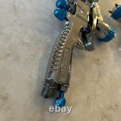 Starting Line Spray Gun Lot 3 Paint Guns/Canisters HVLP READ FAST SHIPPING
