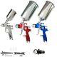 Tcp Global Brand Hvlp Spray Gun Set 3 Sprayguns With Cups Air Regulator & M